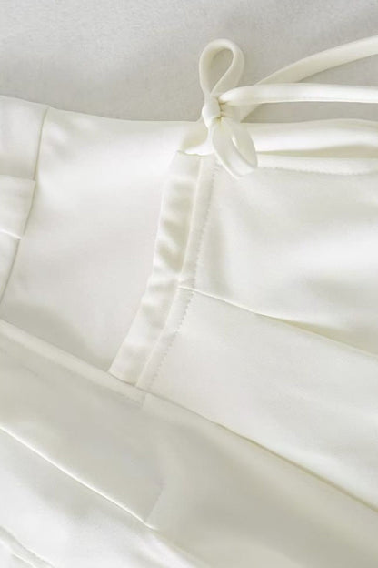 Casual High Waist Fluid Wide Leg Pants