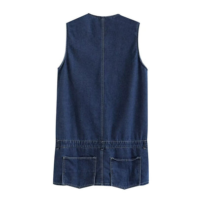Spring Women Clothing Casual Cowboy Siamese Culottes