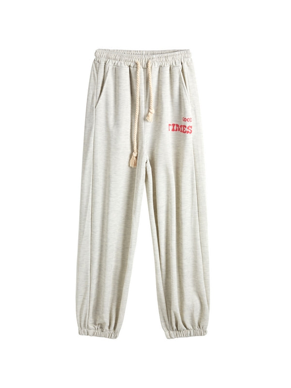 Contrast Color Print Baggy Hip Pop Jazz Sweatpants