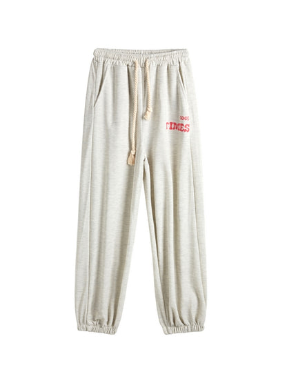 Contrast Color Print Baggy Hip Pop Jazz Sweatpants
