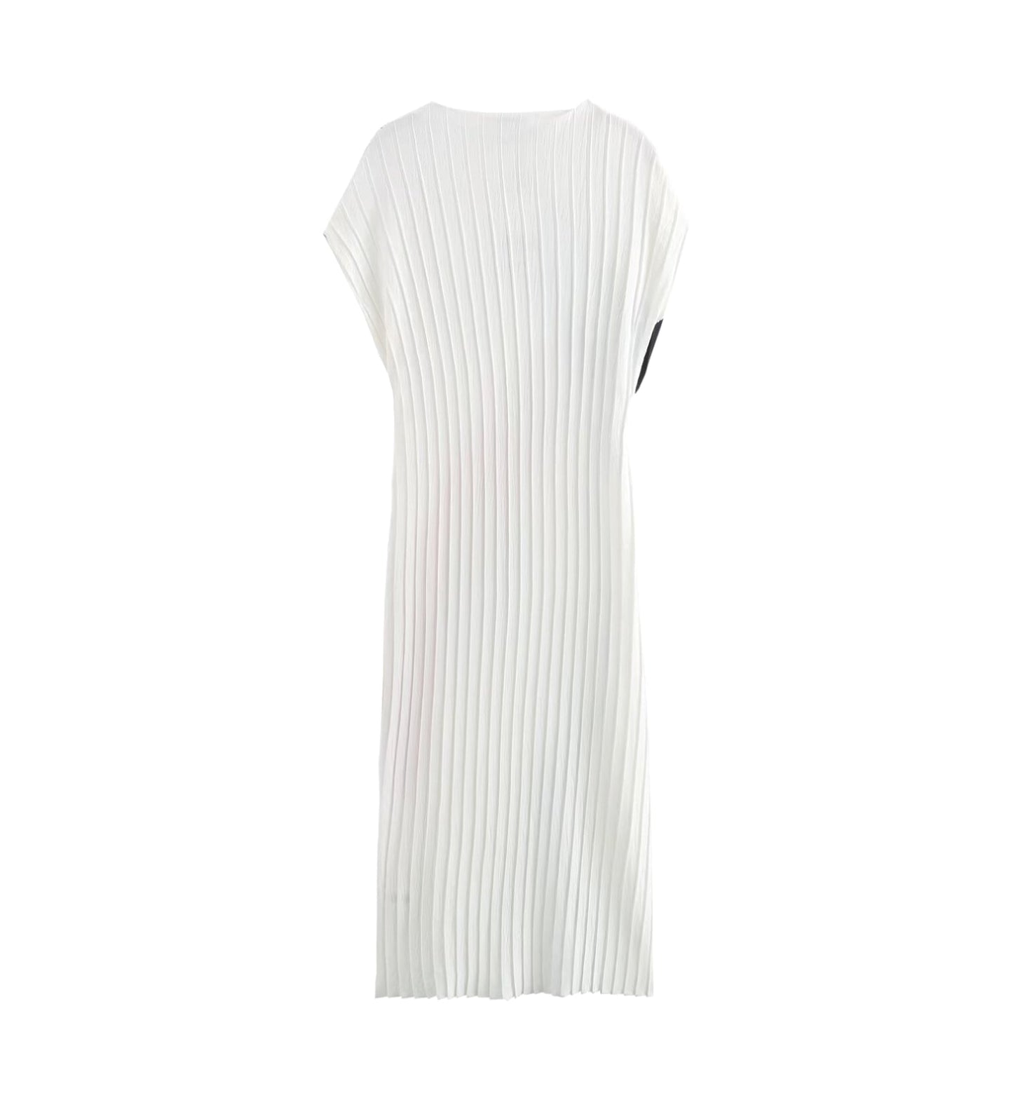 Summer Women Clothing Casual Printing Small Pleated Dress