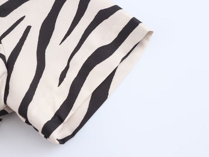 Autumn Women Clothing Graceful Fashionable Animal Print Dress