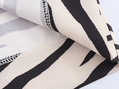 Autumn Women Clothing Graceful Fashionable Animal Print Dress