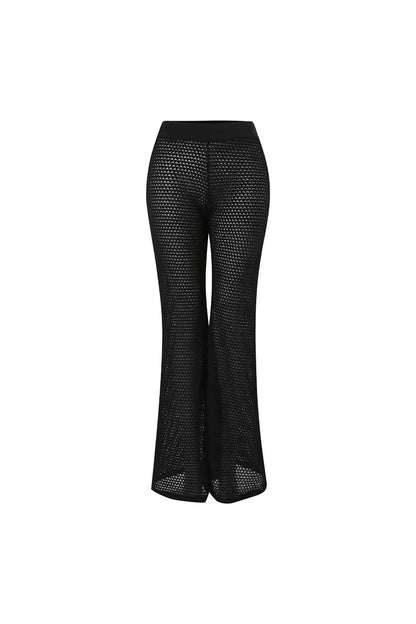 Conjunto de bikini negro con lazo y cuentas de punto