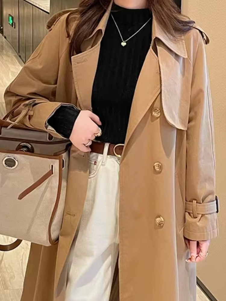 Elegante jersey de cuello alto de punto forrado para mujer | Ideal para otoño/invierno