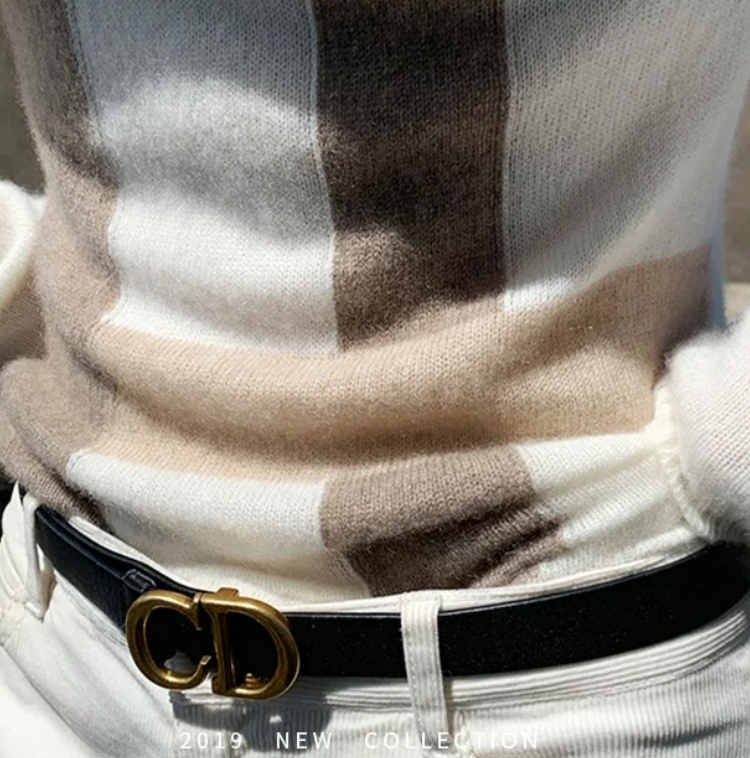 Jersey de punto a cuadros elegante y ajustado para mujer | Ideal para otoño/invierno