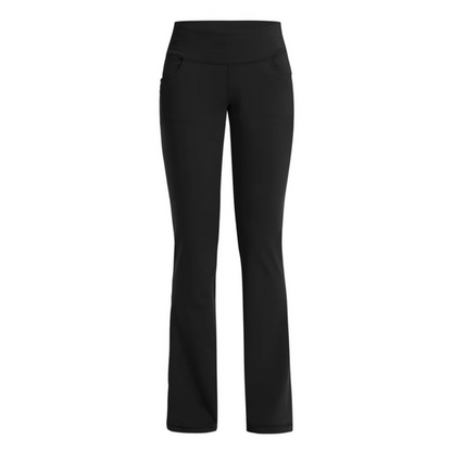 Women's Practical High Waisted Flared Trousers with Phone Pocket | Great for Everyday Wear