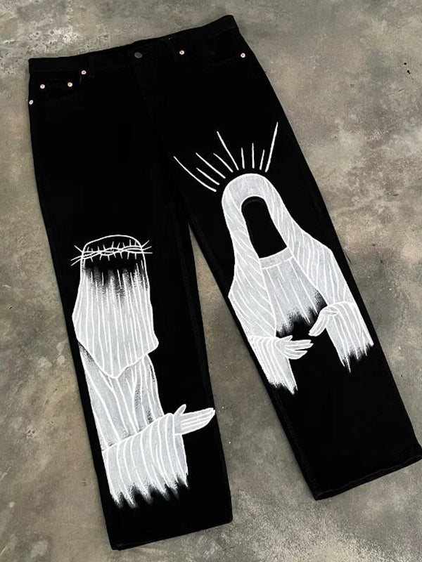 American Retro Hiphop Boyfriend Jeans