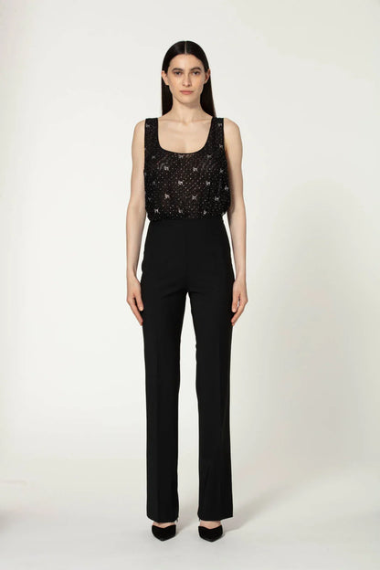 Conjunto de pantalones de acero líquido