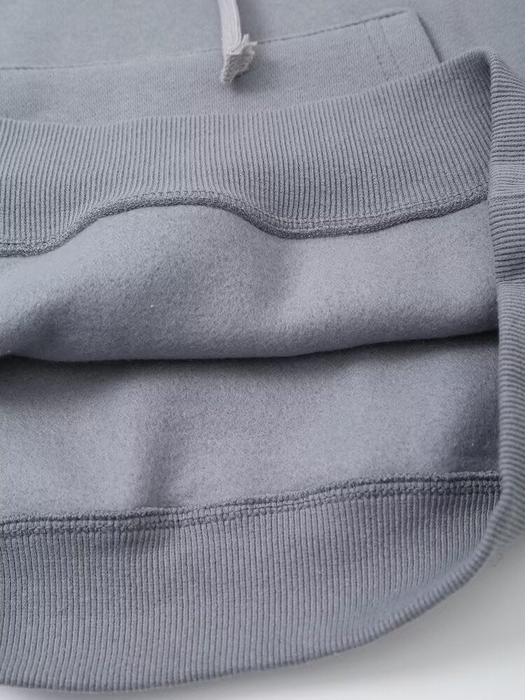 Fall Women Clothing Stylish Simple Hooded Washed Sweatshirt