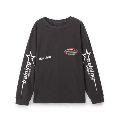 Women Classic Floral Print Long Sleeve Pullover