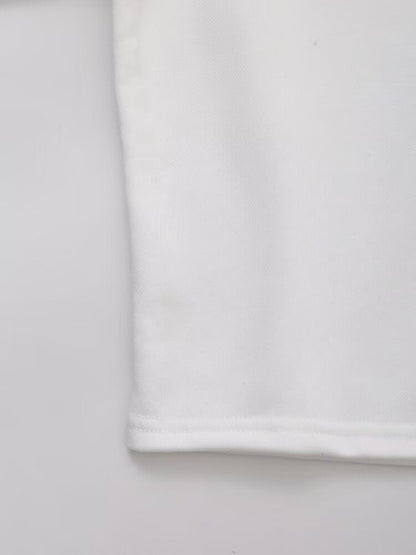 Women Clothing Spring Office All Matching Letter Graphic Embroidered Decorative Hooded Sweatshirt