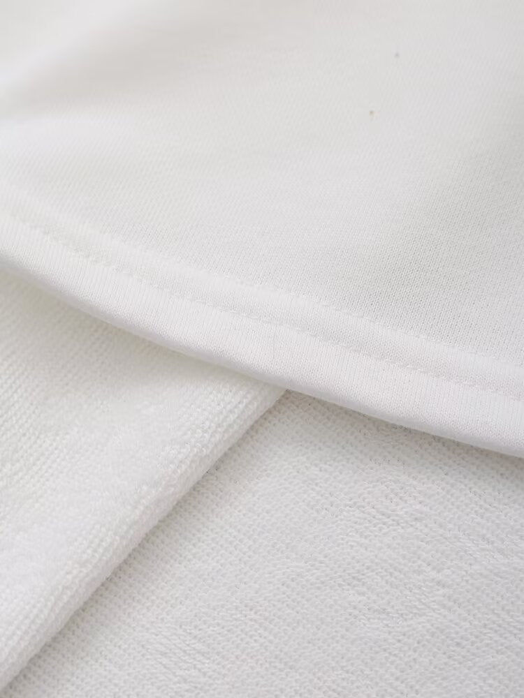 Women Clothing Spring Office All Matching Letter Graphic Embroidered Decorative Hooded Sweatshirt