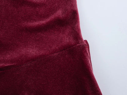 Spring Lightly Mature Sexy Backless Slim Fit Figure Flattering Hanging Collar Dress