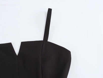 Winter Women Sling Stitching Dress