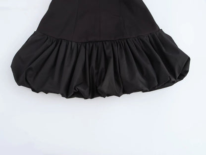 Winter Women Sling Stitching Dress