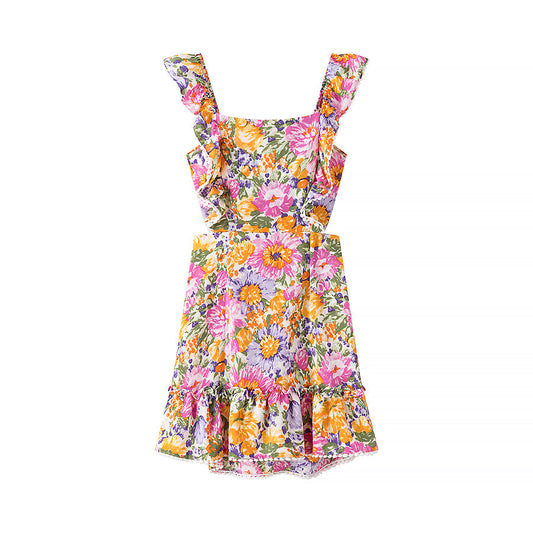 Spring Summer Women Clothing Sexy Printed Short Slim Slimming Dress