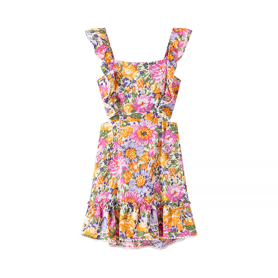 Spring Summer Women Clothing Sexy Printed Short Slim Slimming Dress