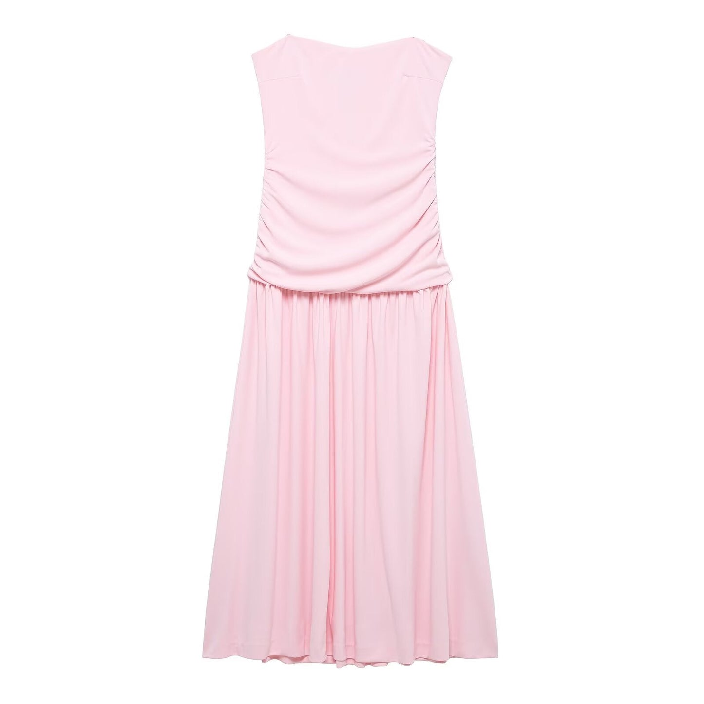 Women Wear Spring Sexy Sweet Spicy Pleated Tube Top Dress