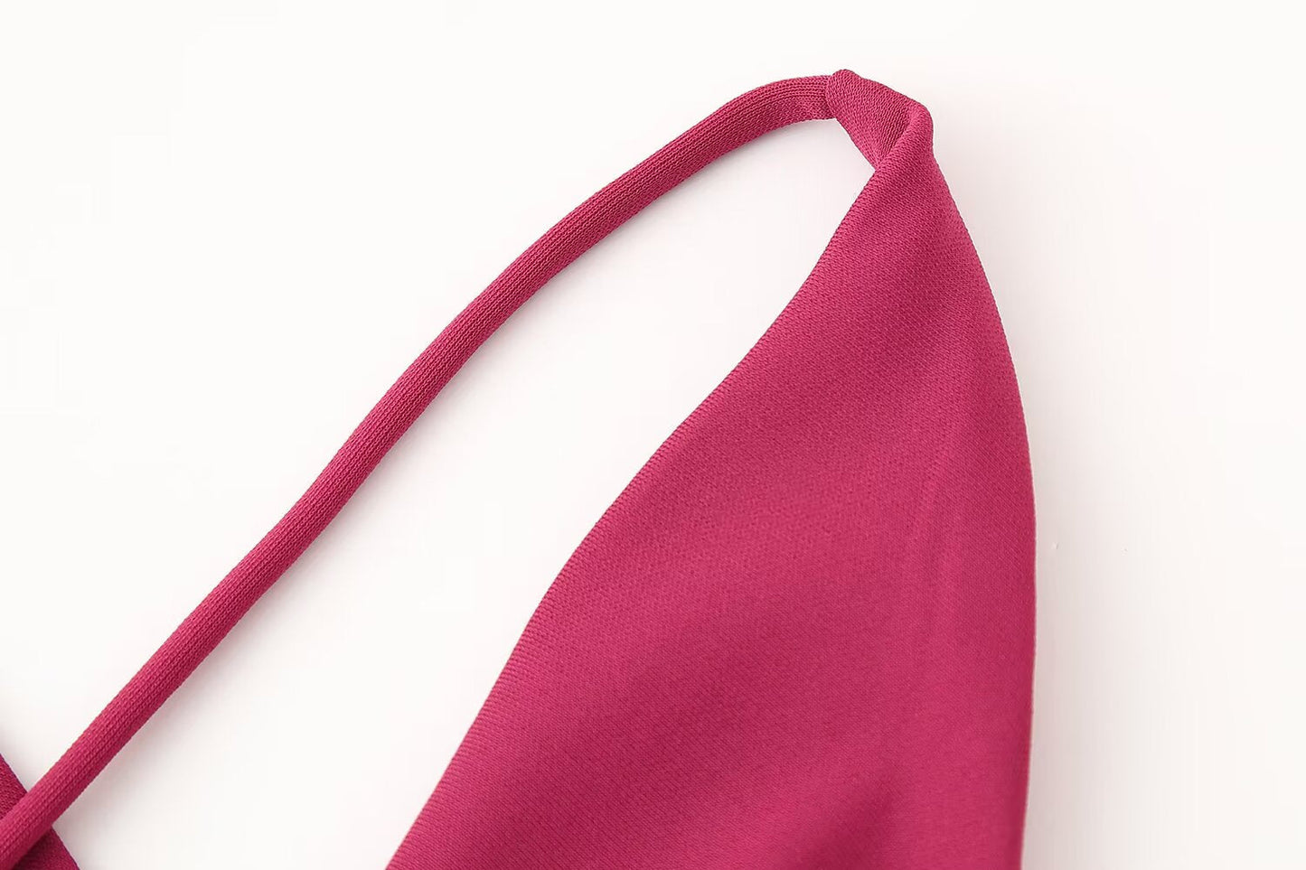 Women Clothing Spring Elegant High Grade Rose Red Dress