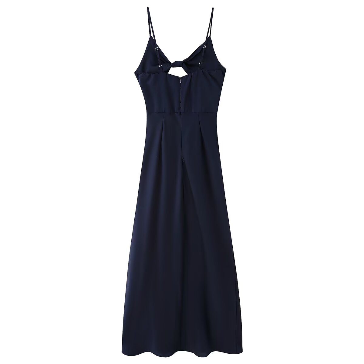Spring Twisted Knot Embellished Hollow Suspender Dress