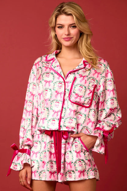 Conjunto de pijama corto con personajes navideños Sprint