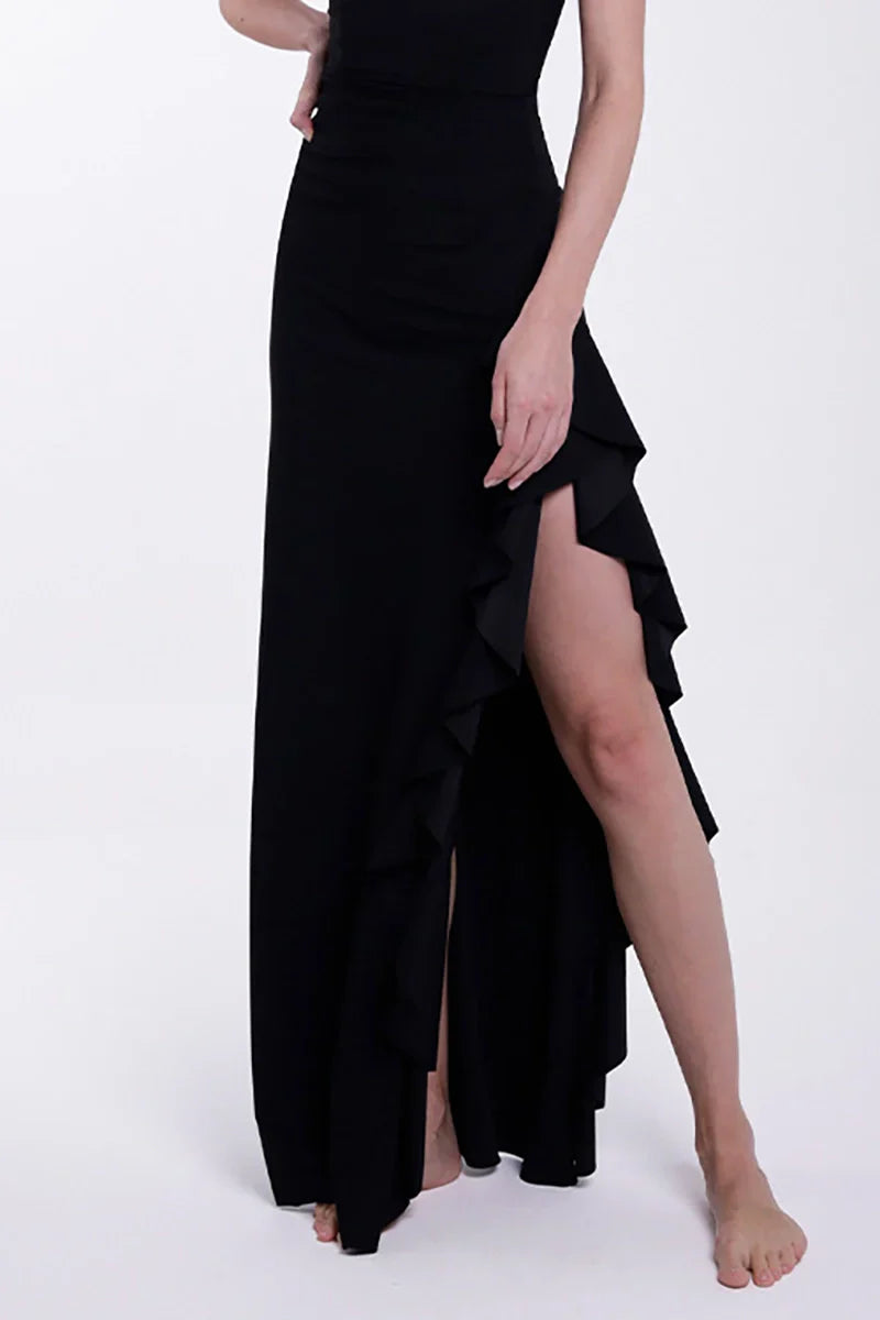 Conjunto de traje de baño de una pieza minimalista con bloques de color