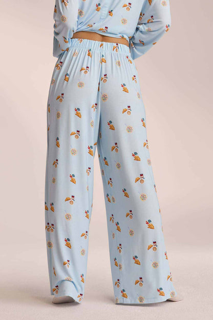 Conjunto de pijama con estampado de comida