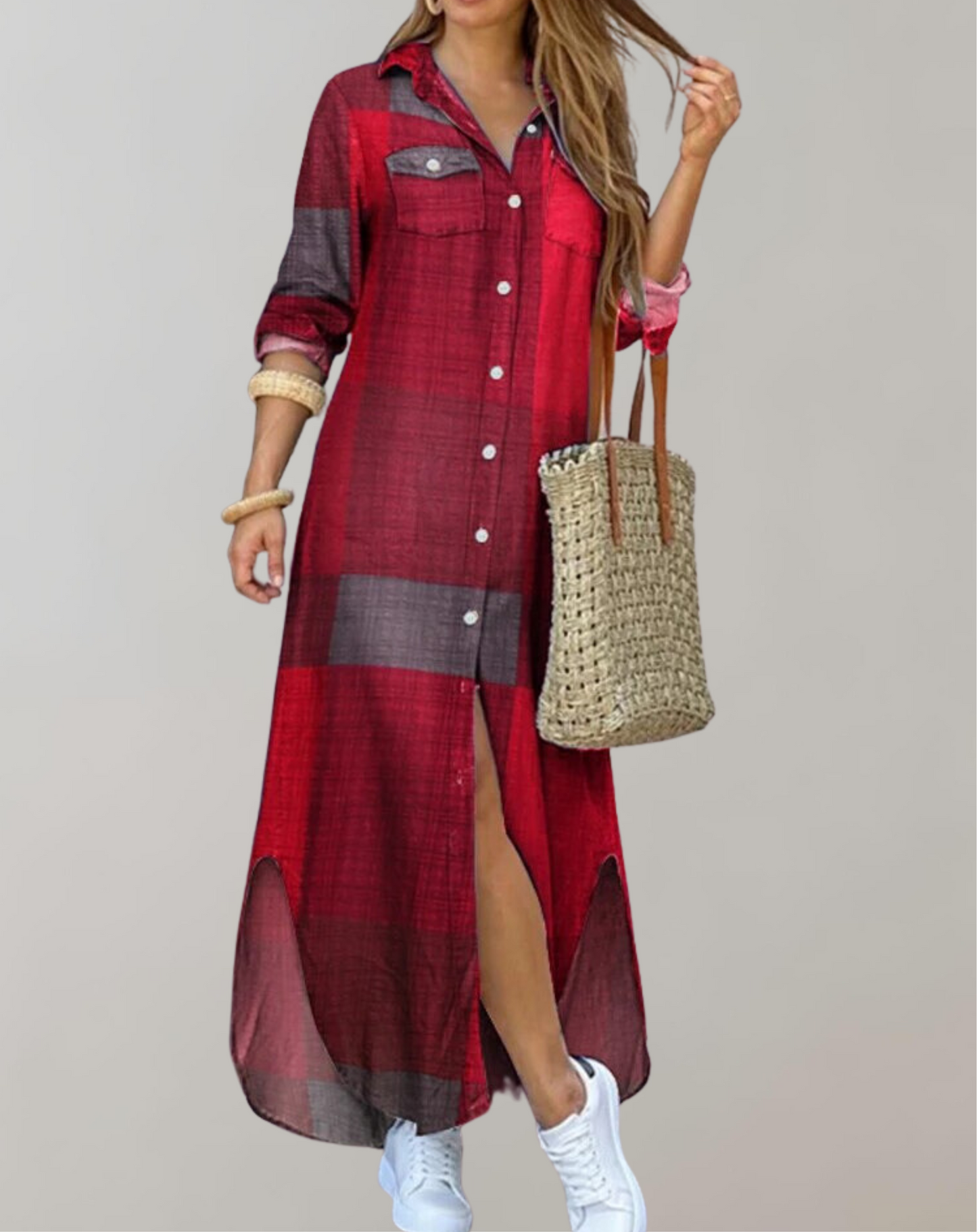 Vestido informal con estampado de leopardo y botones para mujer | Ideal para primavera/verano
