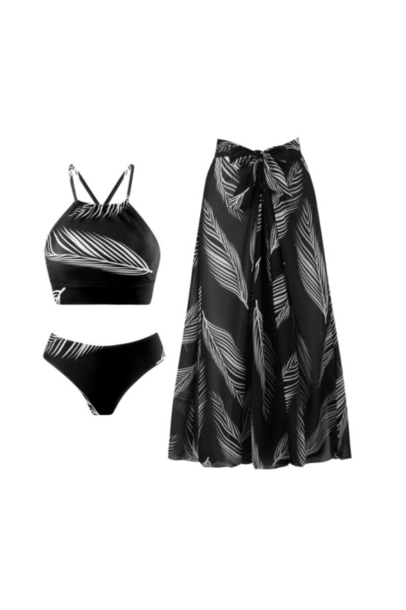 Traje de baño de bikini floral