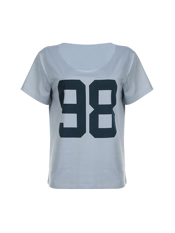 Digital Print Oversized Short Sleeve Tee