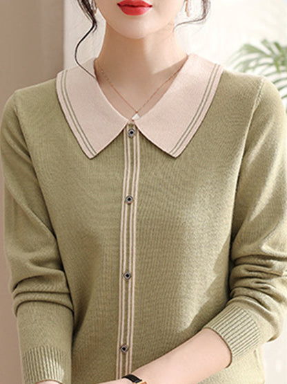 Elsa Vintage Style Doll Collar knitted Sweater