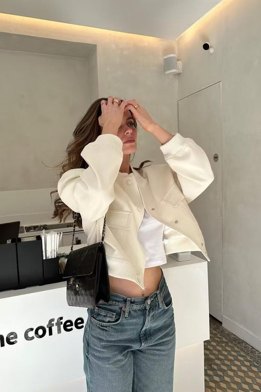Oversized Pocket Bomber Jacket