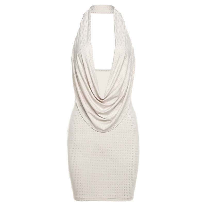Seductive Halter Backless Sheath Dress