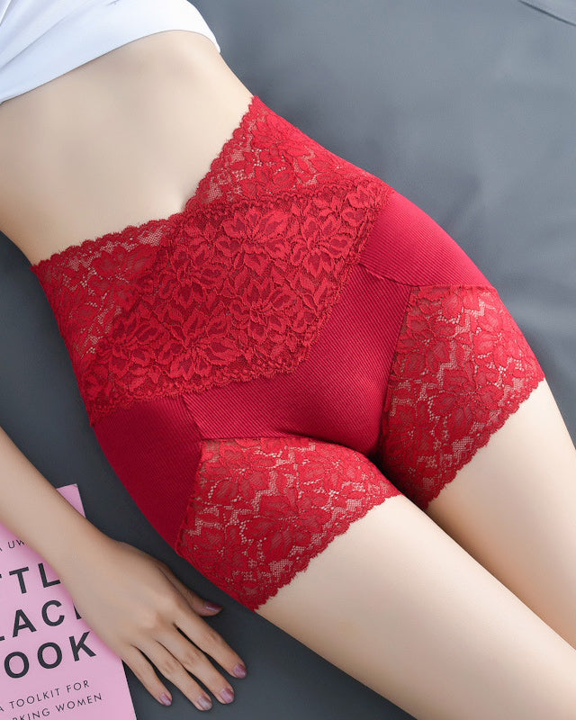 Lace High Waist Tummy Control Panties Leggings