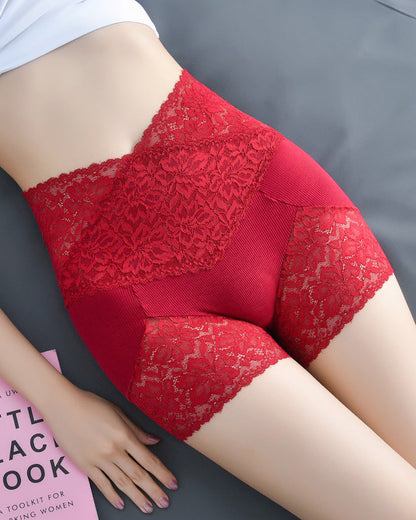 Lace High Waist Tummy Control Panties Leggings
