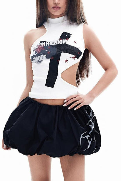 Y2K Punk Slim Sleeveless Tank Top