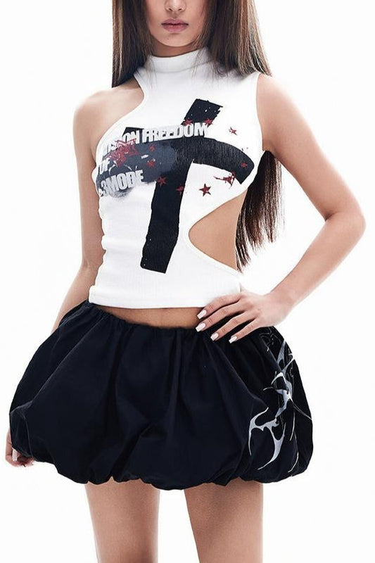 Y2K Punk Slim Sleeveless Tank Top