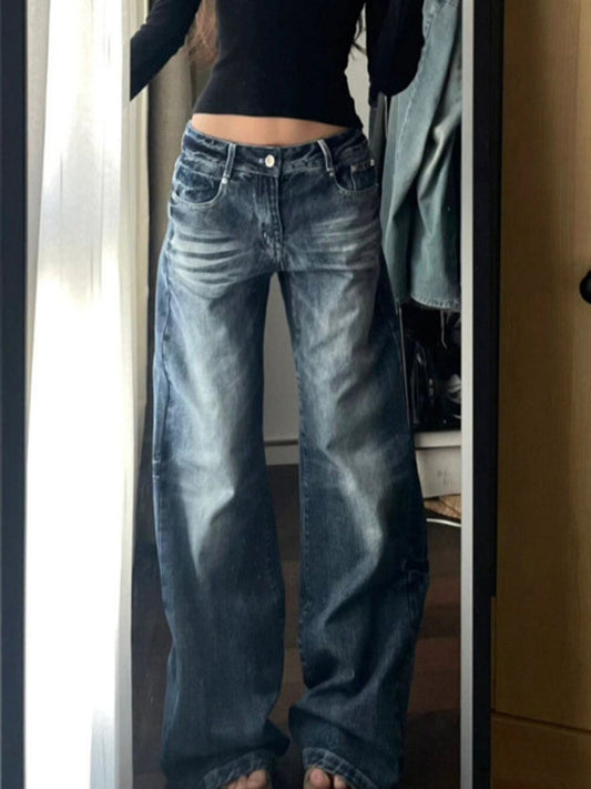 American Retro Design Boyfriend Jeans