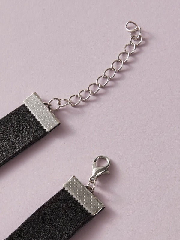 1pc Serpentine Charm PU Choker for Women