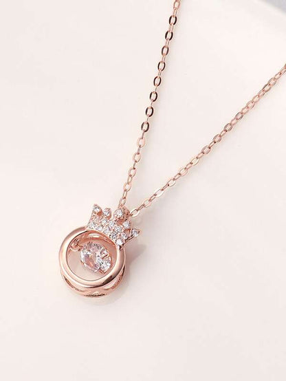 1pc Rhinestone Decor Pendant Necklace for Women