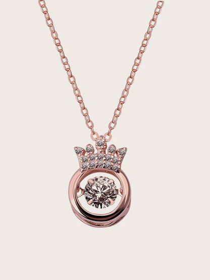 1pc Rhinestone Decor Pendant Necklace for Women