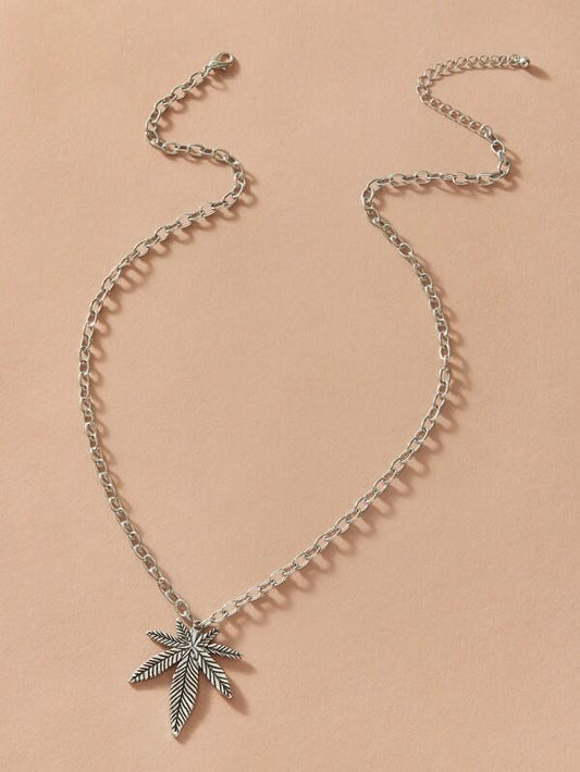 1pc Maple Leaf Charm Necklace for Women