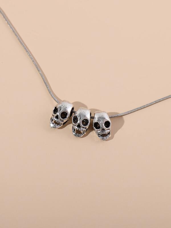 Skull Charm Necklace for Women