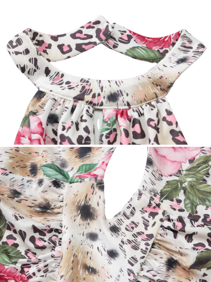 Evie Tropical Leopard Mini Dress