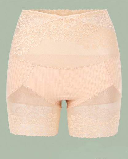 Lace High Waist Cotton Hip Lifting Tummy Control Leggings