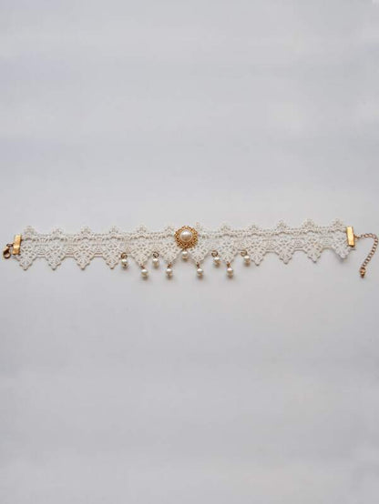 Faux Pearl Decor Necklace for Women