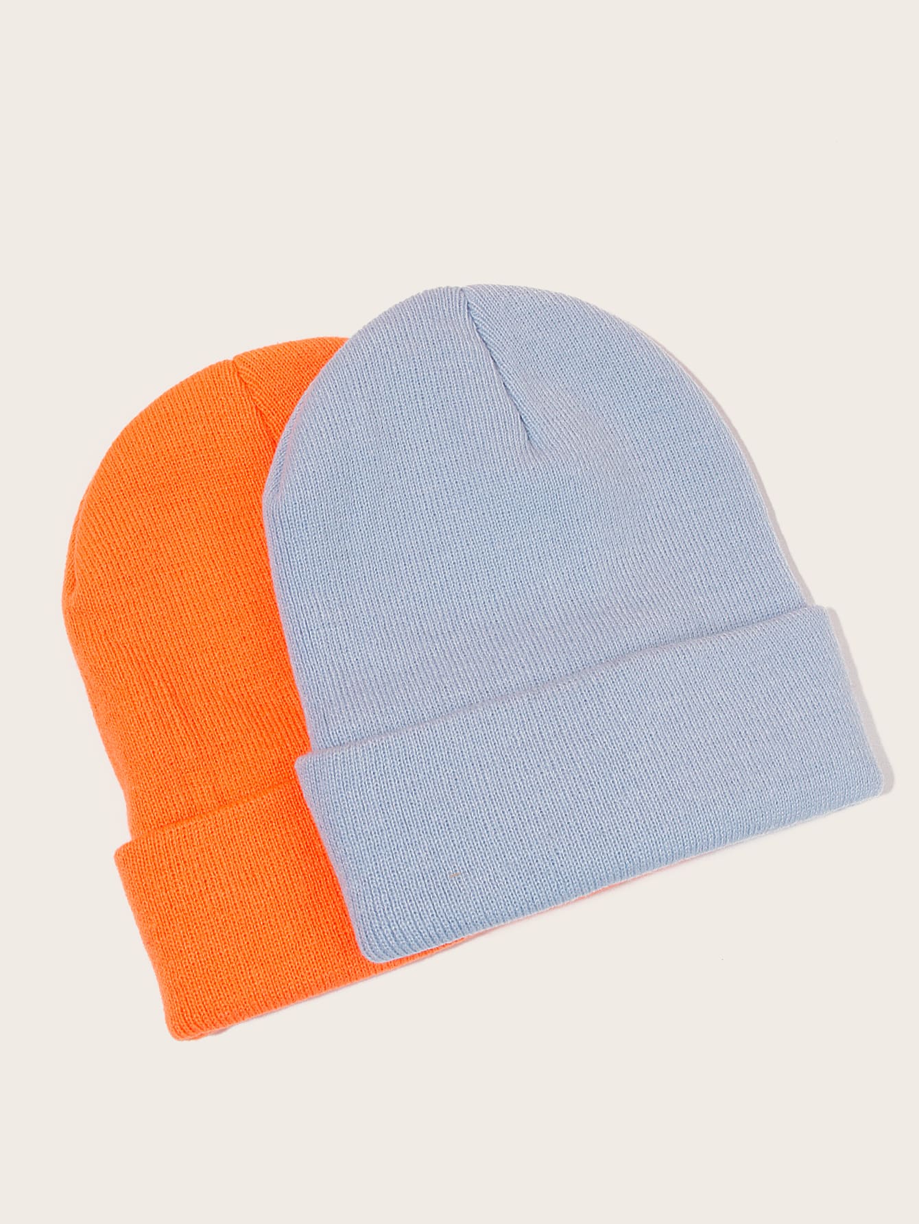 2pcs Women Letter Embroidery Beanie for Women