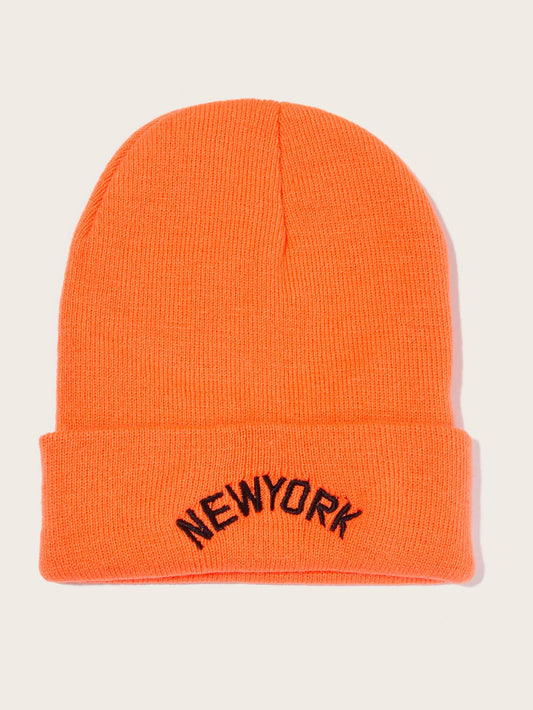 2pcs Women Letter Embroidery Beanie for Women