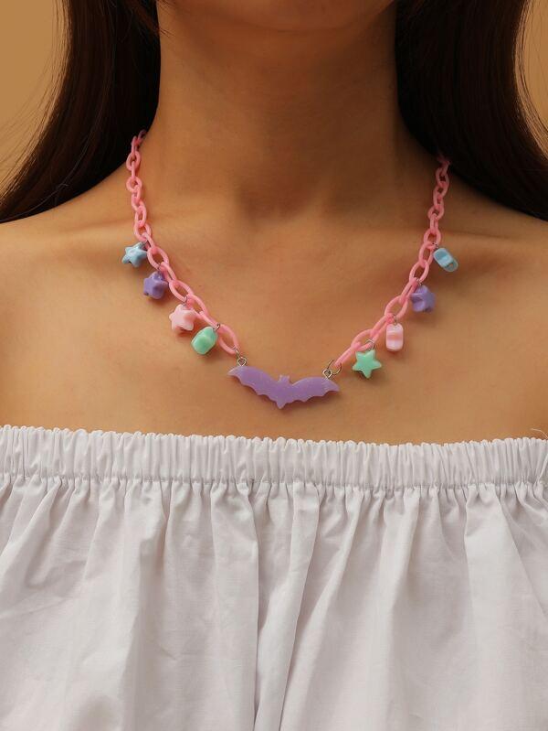 Bat Charm Necklace for Women